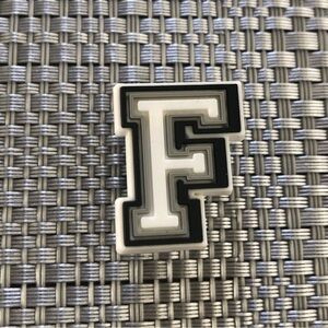 5/$10 Letter F crocs shoe charm/Jibbitz